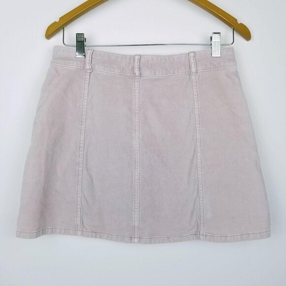 BDG 4 Corduroy Button front Mini skirt‎ blushed pink - Picture 2 of 6